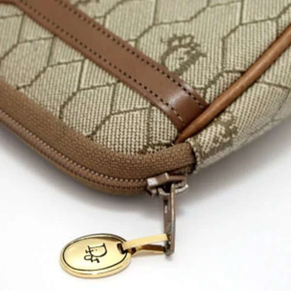 Christian Dior Cosmetic Clutch Honeycomb Brown - Picture 3 of 5